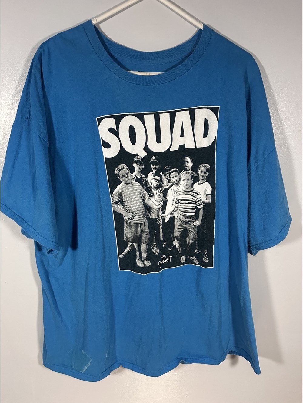 The Sandlot SQUAD Graphic T-Shirt Men's 3XL Blue Movie Cast Tee